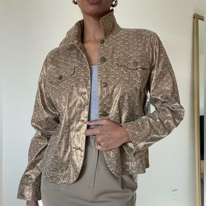 Gold Textured Jacket